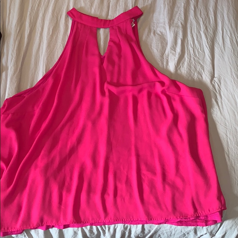 Hot pink blouse